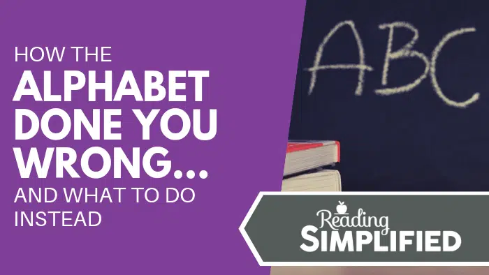 How the Alphabet Done You Wrong...And What to Do Instead