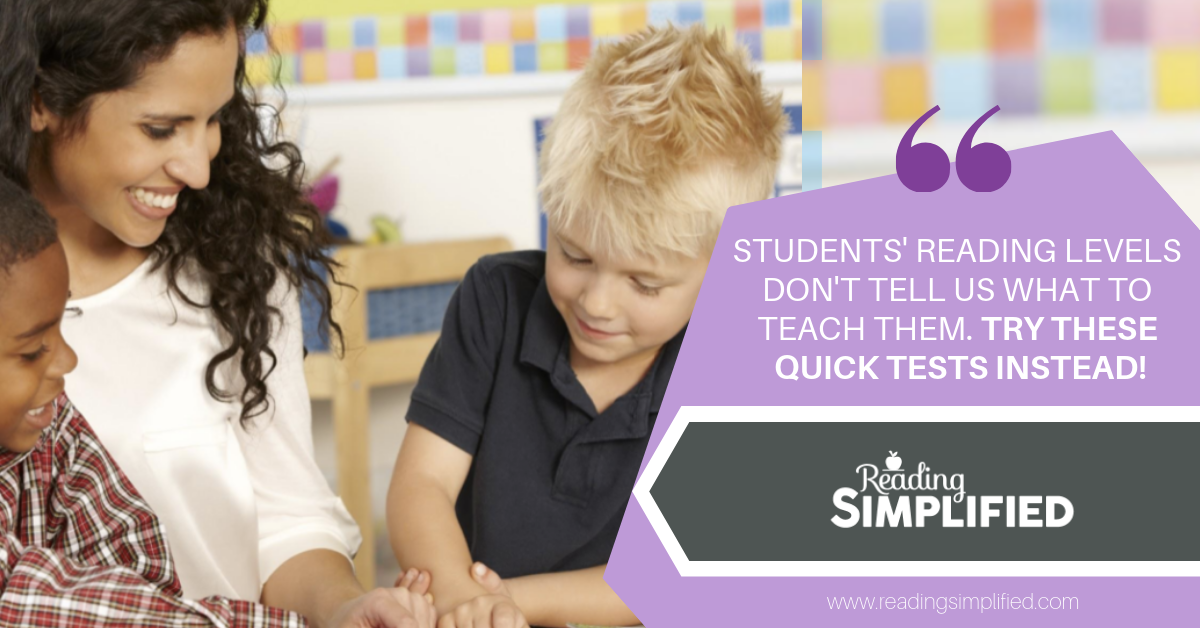How to Quickly Assess for Small Group Reading Instruction (K-1) How to Quickly Assess for Small Group Reading Instruction (K-1)