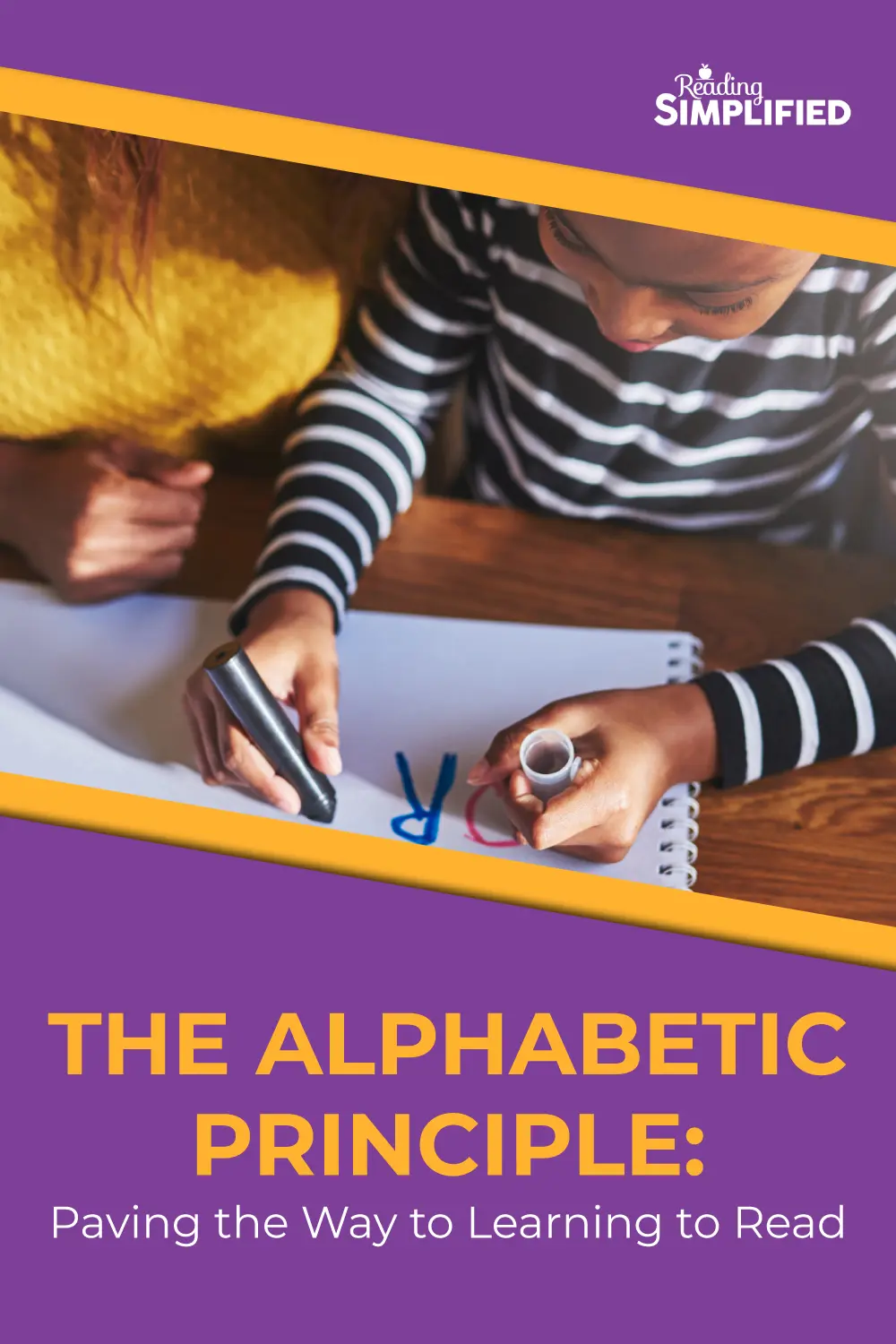 The Alphabetic Principle: Paving the Way to Learning to Read, child writing letters on paper