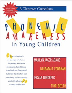 book cover Phonemic Awareness in Young Children