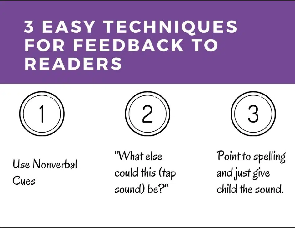 3 techniques for feedback during reading