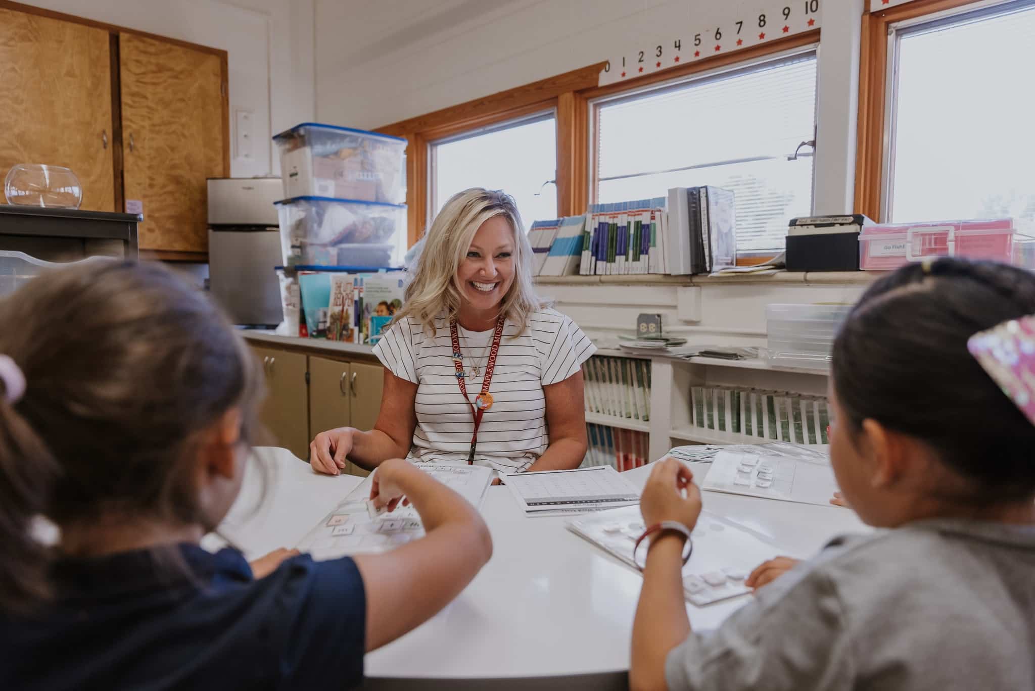 First-grade teacher Stephanie Brownlee at Maplewood Elementary.