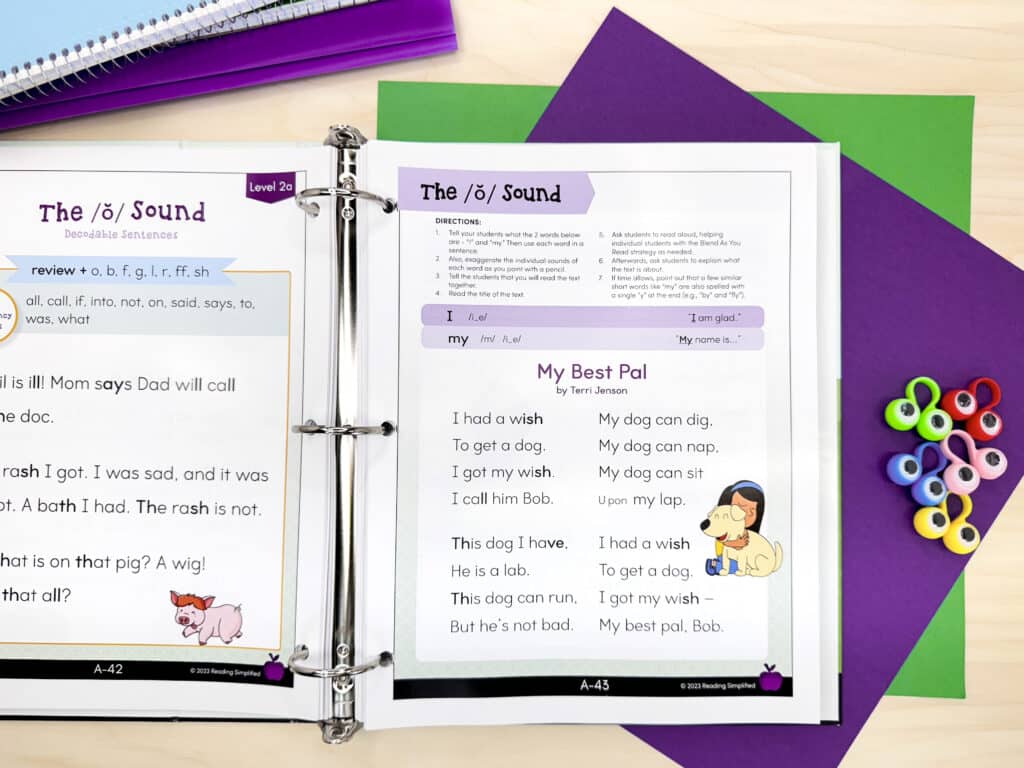 Interior K binder My Best Pal story